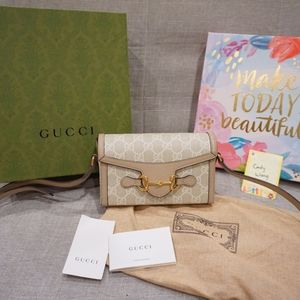 Gucci horsebit 1955 mini beige